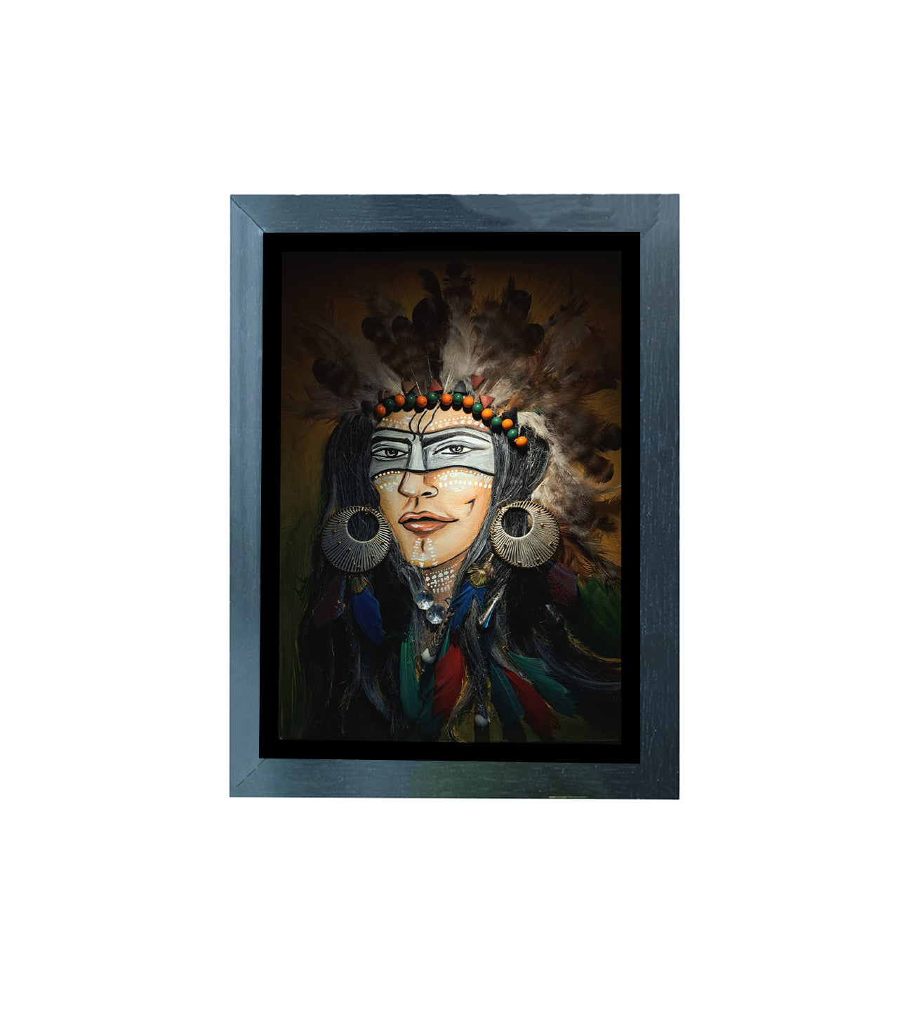 Handmade Art Painting |Tribal King  Painting  | Wall Decor Artwork | Home & Office Decor |