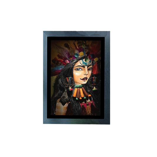 Handmade Art Painting |Tribal Queen Painting  | Wall Decor Artwork | Home & Office Decor |