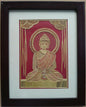 Handmade Sikki Art Painting | Buddha Wall Frame | Wall Decor Artwork | Home & Office Decor |