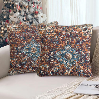 Cushions living room | cushion cover 45x45 cm | pillowcase | decorative cushions | cushion cover | cotton | hand block printed( pack of 2 )