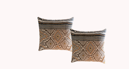 Cushions living room | cushion cover 45x45 cm | pillowcase | decorative cushions | cushion cover | cotton | hand block printed ( pack of 2 )