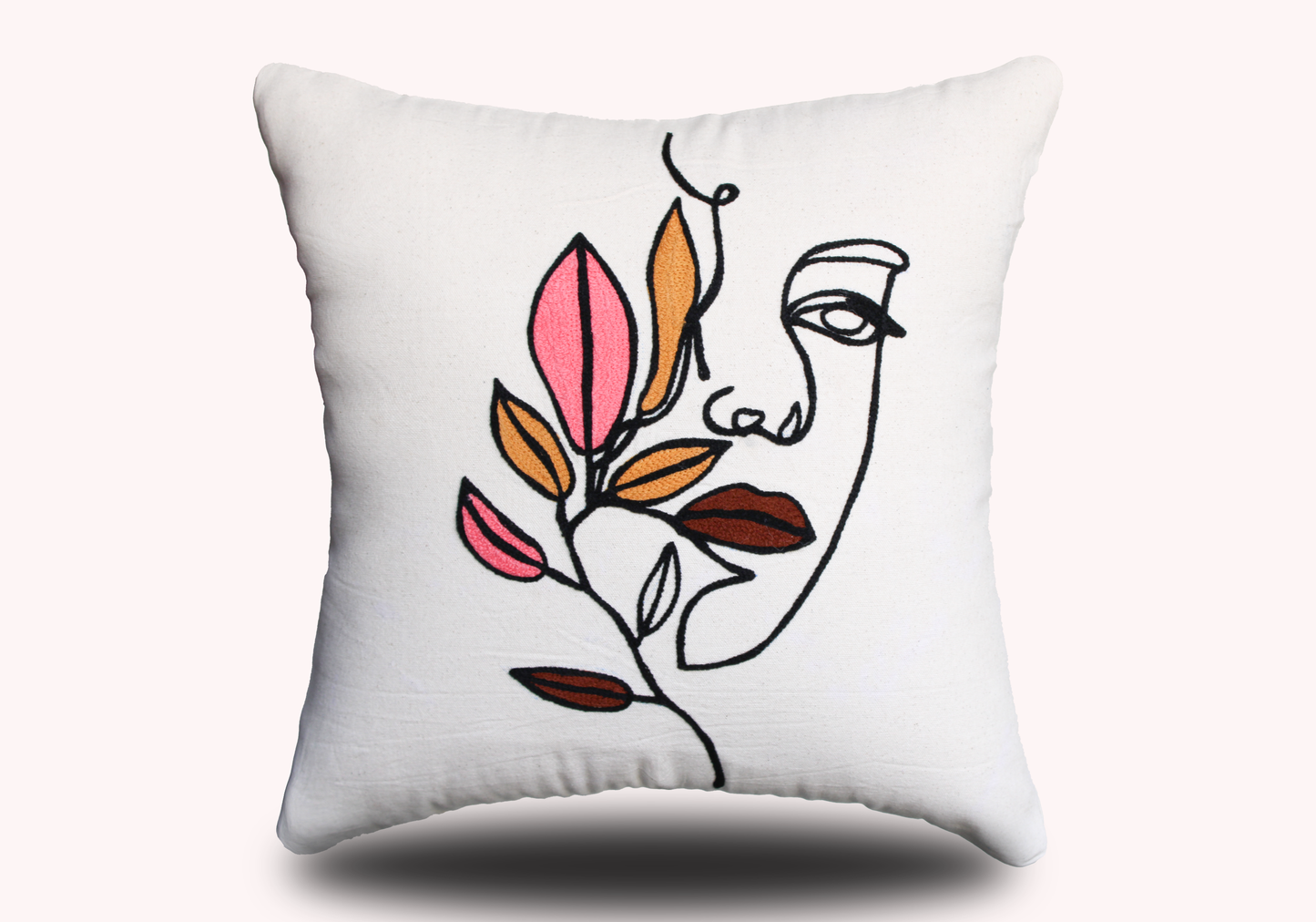 Cushions living room | cushion cover 45x45cm | pillowcase | decorative cushions | cushion cover | cotton | Embroidery ( pack of 2 )