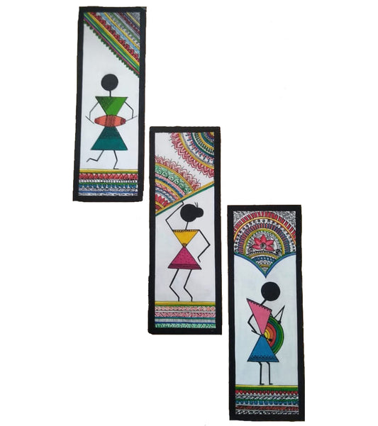 Handmade Folk  Art Painting | Three Women Painting  | Wall Decor Artwork | Home & Office Decor |