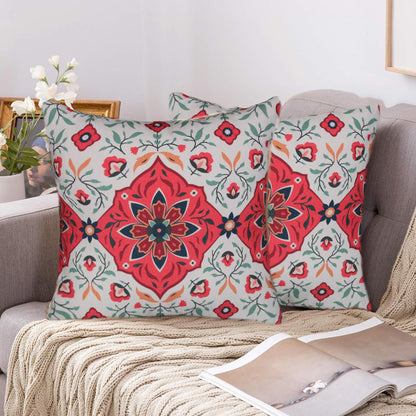 Cushions living room | Cushion cover 45x45cm | Pillowcase | Decorative cushions | Cushion cover | cotton | Cotton Canvas Digital Print ( pack of 2 )