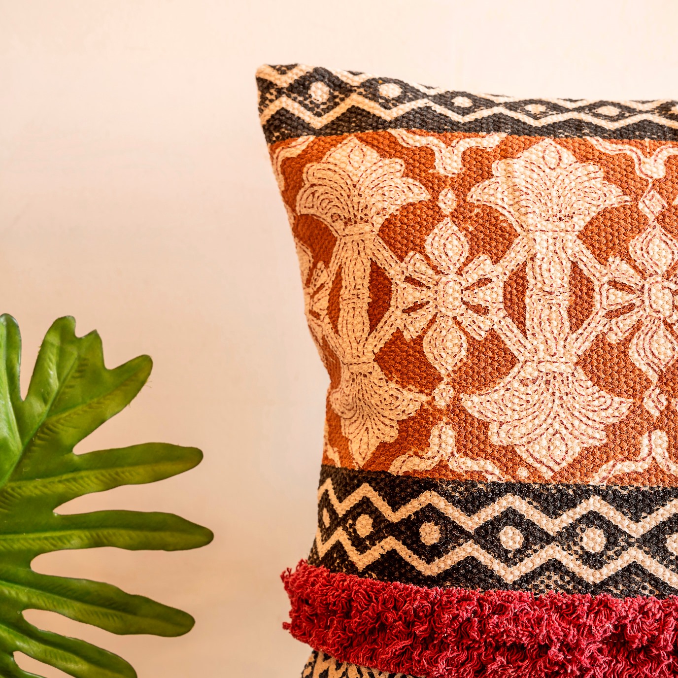 Cushions living room | cushion cover 45x45 cm | pillowcase | decorative cushions | cushion cover | cotton | hand block printed( pack of 2 )