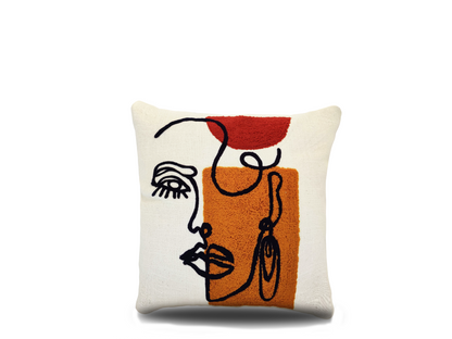 Cushions living room | cushion cover 45x45 cm | pillowcase | decorative cushions | cushion cover | 100% cotton | embroidery |( pack of 2 )