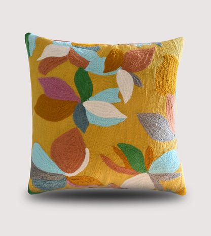 Cushions living room | cushion cover 45x45 cm | pillowcase | decorative cushions |cushion cover | cotton | full hand embroidery chain