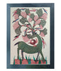 Handmade Gond Art Painting | Intricate Harmony of Deer and Birds| Wall Decor Artwork | Home & Office Decor|