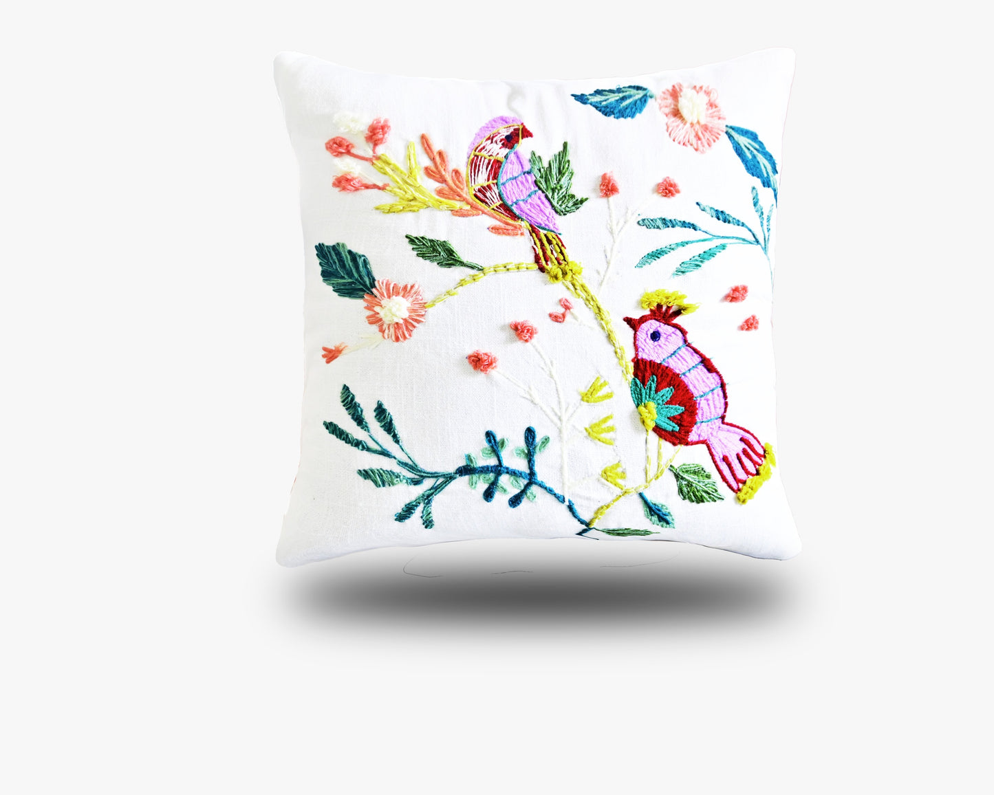 Cushions living room | cushion cover 45x45 cm | pillowcase | decorative cushions | cushion cover | cotton | hand stitched embroidery( pack of 2 )